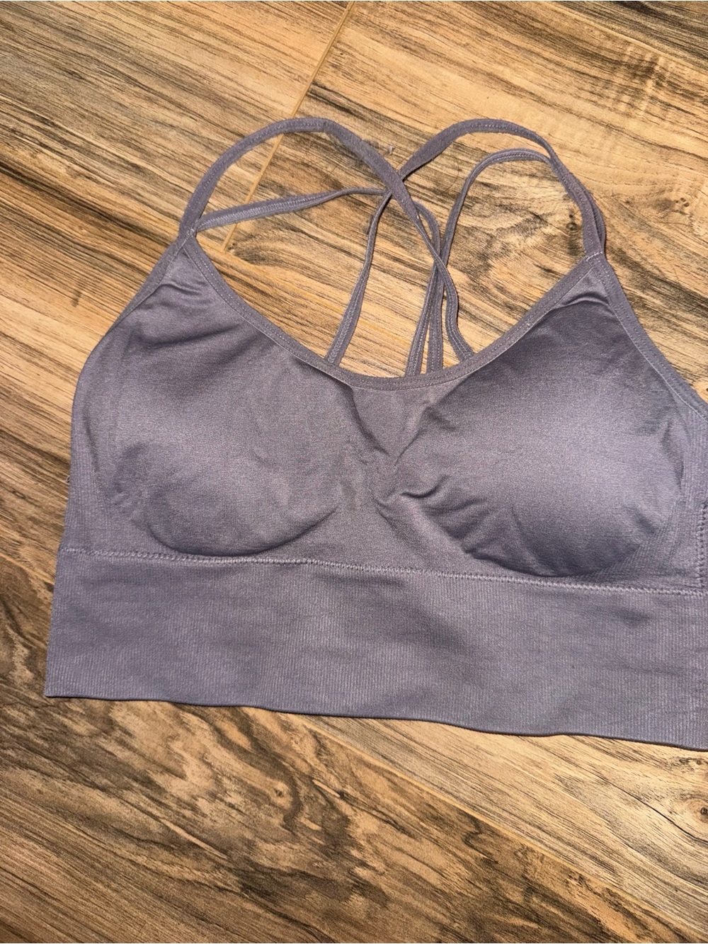 Seamless Lavender Strappy Bralette